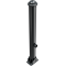 Ornamental bollard | Series 481B | � 82 mm | foldable, self-engaging lockto be fixed by plugs, with base plate 100 x 150 mm | with triangular locking mechanism acc. with DIN 3223 | without eyelet